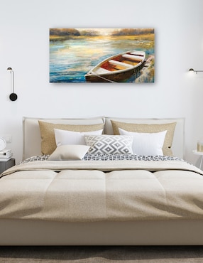 Cuadro decorativo Pausa del lago técnica mixta Cuadros Jr Lagos