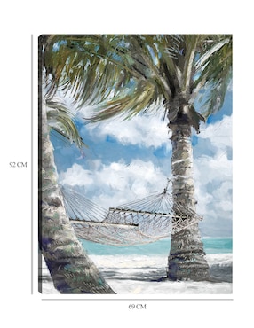 Cuadro decorativo Pausa de palmito técnica mixta Cuadros Jr Playas