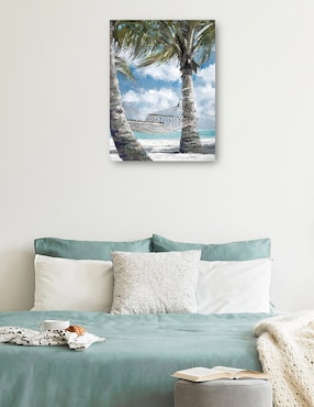 Cuadro decorativo Pausa de palmito técnica mixta Cuadros Jr Playas