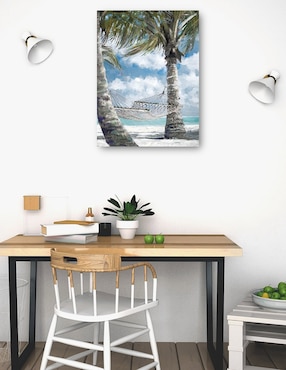 Cuadro decorativo Pausa de palmito técnica mixta Cuadros Jr Playas