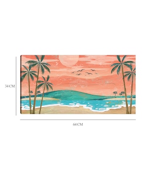 Cuadro decorativo Pedazo de paraíso II técnica mixta Cuadros Jr Playas