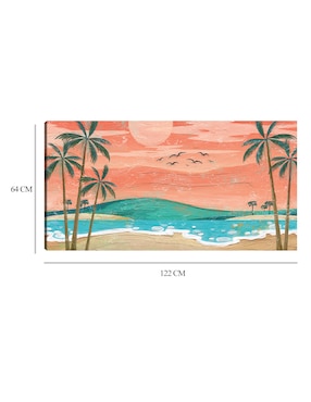 Cuadro decorativo Pedazo de paraíso II técnica mixta Cuadros Jr Playas