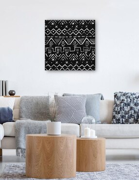 Cuadro decorativo Patrones de tela de barro I técnica mixta Cuadros Jr Formas