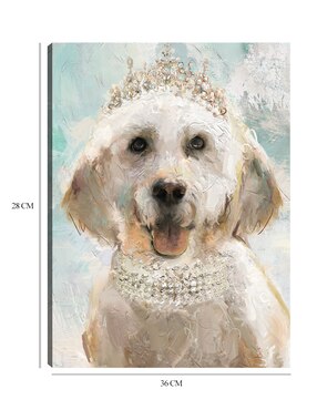 Cuadro decorativo Perrito divas I técnica mixta Cuadros Jr Animales Domésticos