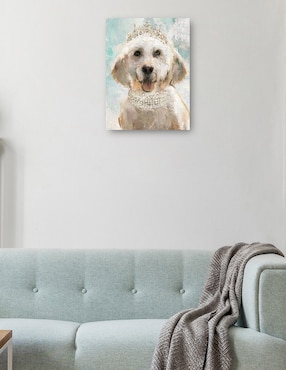 Cuadro decorativo Perrito divas I técnica mixta Cuadros Jr Animales Domésticos