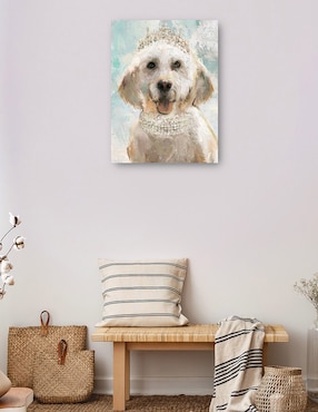 Cuadro decorativo Perrito divas I técnica mixta Cuadros Jr Animales Domésticos