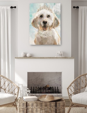 Cuadro decorativo Perrito divas I técnica mixta Cuadros Jr Animales Domésticos