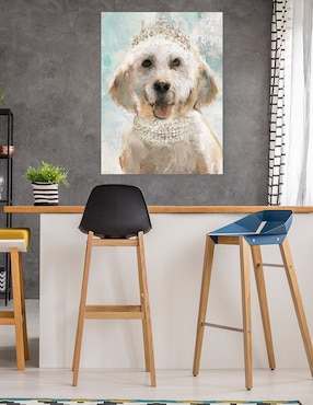 Cuadro decorativo Perrito divas I técnica mixta Cuadros Jr Animales Domésticos