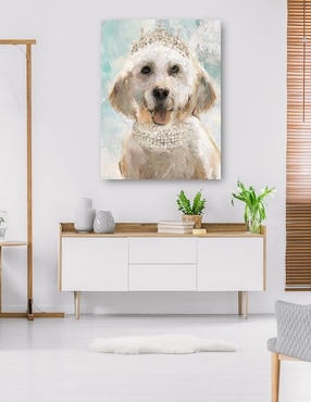 Cuadro decorativo Perrito divas I técnica mixta Cuadros Jr Animales Domésticos