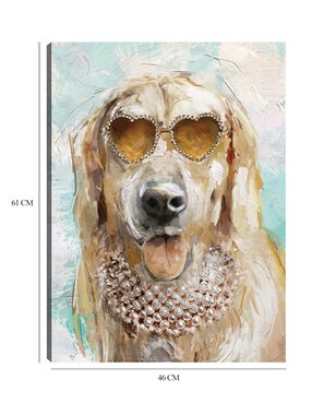 Cuadro decorativo Perrito divas II técnica mixta Cuadros Jr Animales Domésticos