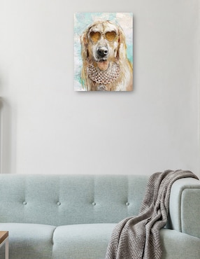 Cuadro decorativo Perrito divas II técnica mixta Cuadros Jr Animales Domésticos