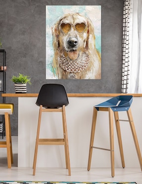 Cuadro decorativo Perrito divas II técnica mixta Cuadros Jr Animales Domésticos