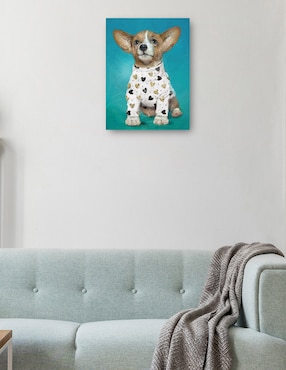 Cuadro decorativo PJ cachorros IV técnica mixta Cuadros Jr Animales Domésticos