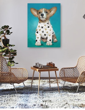 Cuadro decorativo PJ cachorros IV técnica mixta Cuadros Jr Animales Domésticos