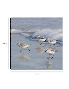 Cuadro decorativo Playa de la lavandera I técnica mixta Cuadros Jr Aves Silvestres