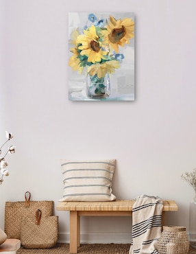 Cuadro decorativo Petite Fleurs Girasoles II técnica mixta Cuadros Jr Girasoles