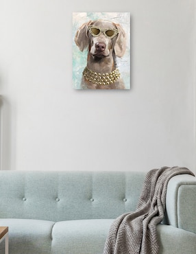 Cuadro decorativo Perrito divas III técnica mixta Cuadros Jr Animales Domésticos