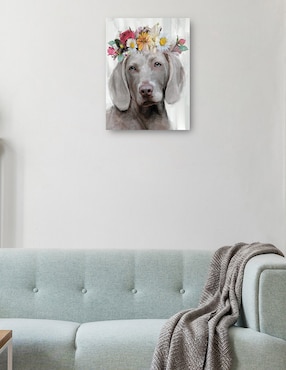 Cuadro decorativo Poder de la flor IV técnica mixta Cuadros Jr Animales Domésticos