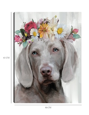 Cuadro decorativo Poder de la flor IV técnica mixta Cuadros Jr Animales Domésticos