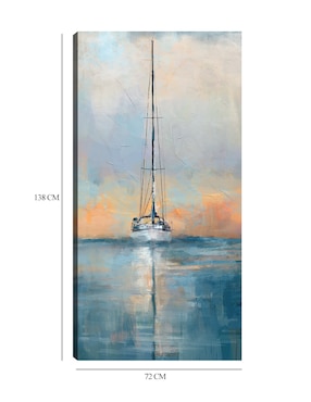 Cuadro decorativo Reflejo crepuscular técnica mixta Cuadros Jr Crepúsculo