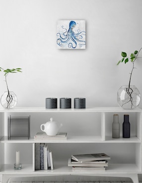 Cuadro decorativo Pulpo técnica mixta Cuadros Jr Animales Marinos