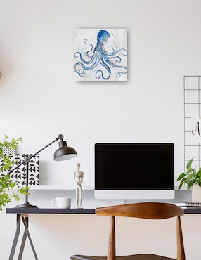 Cuadro decorativo Pulpo técnica mixta Cuadros Jr Animales Marinos
