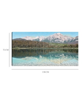 Cuadro decorativo Reflejo majestuoso técnica mixta Cuadros Jr Lagos