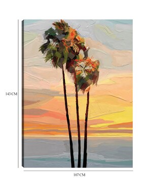 Cuadro decorativo Puesta de sol técnica mixta Cuadros Jr Crepúsculo