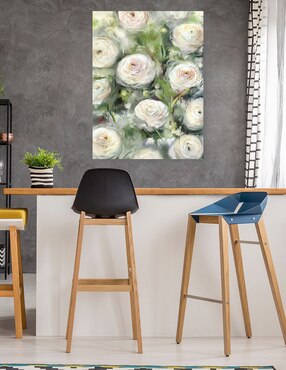 Cuadro decorativo Ranúnculo I técnica mixta Cuadros Jr Floración