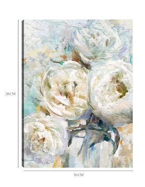 Cuadro decorativo Primavera de peonía técnica mixta Cuadros Jr Floración