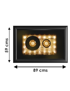 Cuadro decorativo Pixelarte cassette