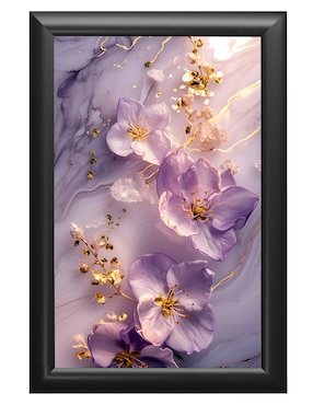 Cuadro decorativo Pixelarte lilac flowers