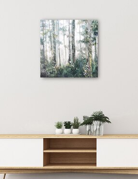 Cuadro decorativo Resplandor técnica mixta Cuadros Jr Bosques