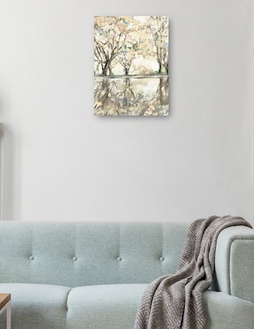 Cuadro decorativo Reflexiones de flor de salvia técnica mixta Cuadros Jr Lagos