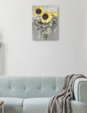 Cuadro decorativo técnica mixta Cuadros Jr Girasoles