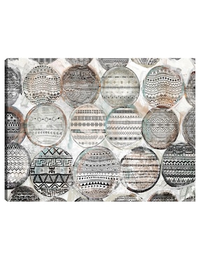 Cuadro decorativo Rondas tribales técnica mixta Cuadros Jr Objetos