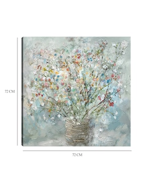 Cuadro decorativo Reunión de País I técnica mixta Cuadros Jr Arreglo Floral
