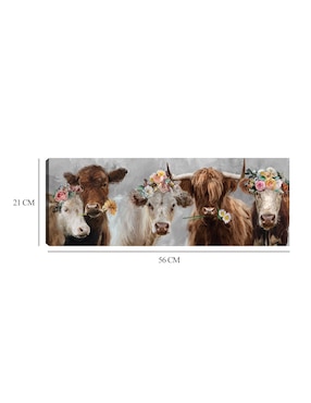 Cuadro decorativo Revisión de Moo técnica mixta Cuadros Jr Animales Domésticos