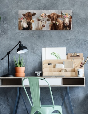 Cuadro decorativo Revisión de Moo técnica mixta Cuadros Jr Animales Domésticos