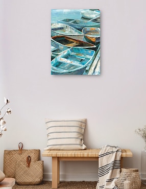 Cuadro decorativo Remo I técnica mixta Cuadros Jr Muelles