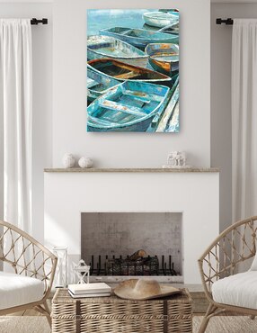 Cuadro decorativo Remo I técnica mixta Cuadros Jr Muelles
