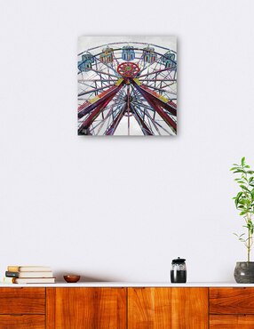 Cuadro decorativo Rueda libre técnica mixta Cuadros Jr Lugares