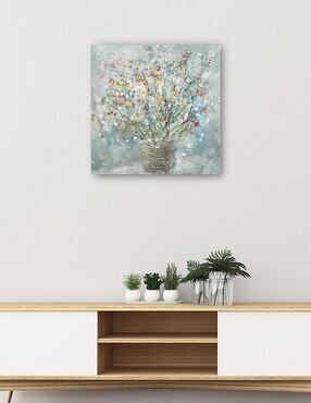Cuadro decorativo Reunión de País I técnica mixta Cuadros Jr Arreglo Floral