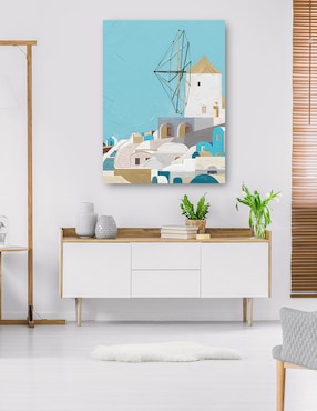 Cuadro decorativo Santorini III técnica mixta Cuadros Jr Lugares