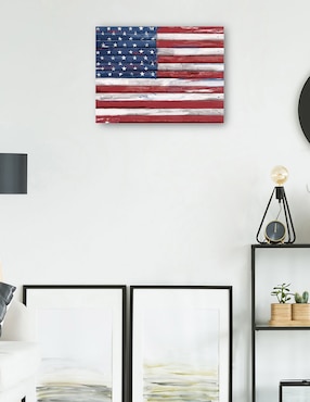 Cuadro decorativo Shiplap Lealtad I técnica mixta Cuadros Jr Patriotismo