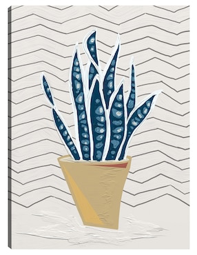 Cuadro decorativo Simple I técnica mixta Cuadros Jr Macetas