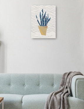 Cuadro decorativo Simple I técnica mixta Cuadros Jr Macetas