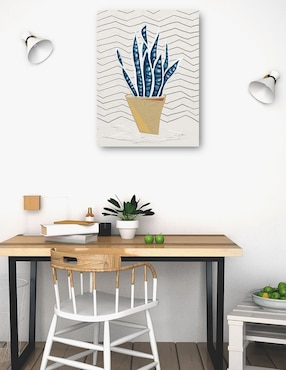 Cuadro decorativo Simple I técnica mixta Cuadros Jr Macetas