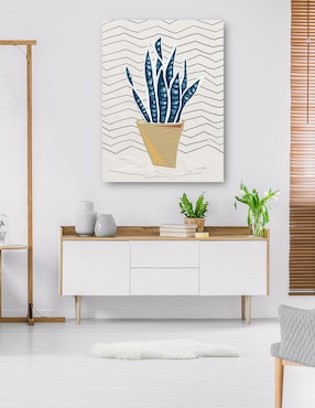 Cuadro decorativo Simple I técnica mixta Cuadros Jr Macetas