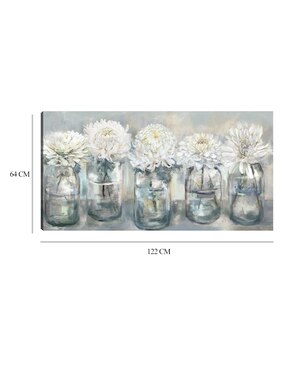 Cuadro decorativo Selecciones frescas técnica mixta Cuadros Jr Floreros